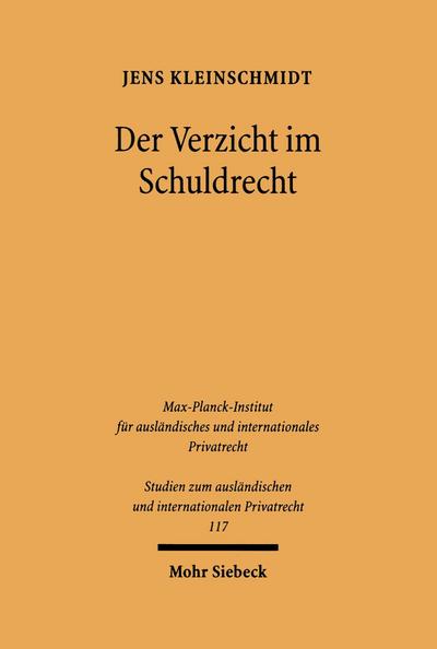 Der Verzicht im Schuldrecht