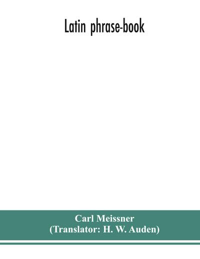 Latin phrase-book