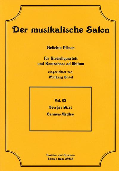 Carmen-Medley für Streichquartett,Kontrabass ad lib