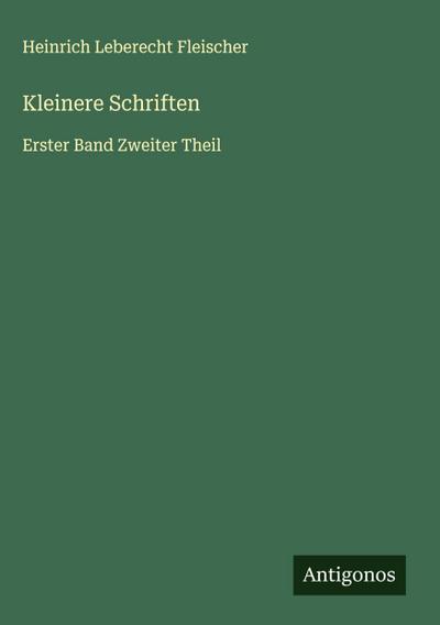 Kleinere Schriften