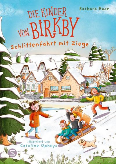 Die Kinder von Birkby. Schlittenfahrt mit Ziege