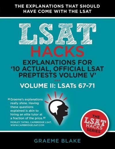 Explanations for ’10 Actual, Official LSAT PrepTests Volume V’