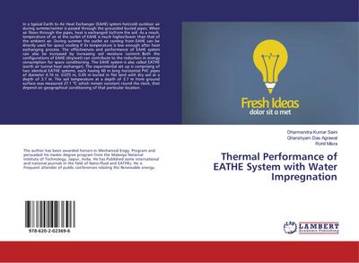 Thermal Performance of EATHE System with Water Impregnation