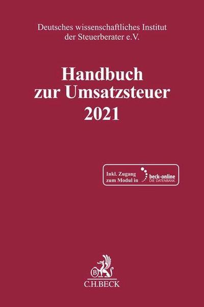 Handbuch zur Umsatzsteuer 2021, m. 1 Buch, m. 1 Online-Zugang