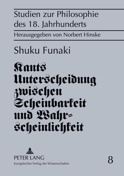 Kants Unterscheidung zwischen Scheinbarkeit und Wahrscheinlichkeit