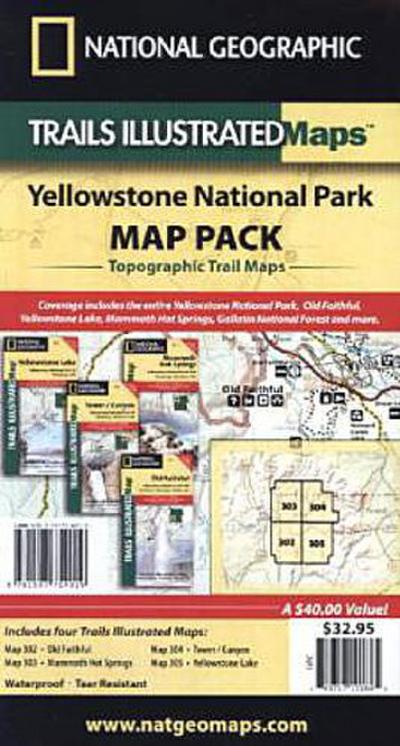 Yellowstone National Park [Map Pack Bundle]
