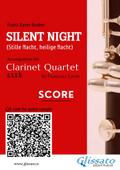 Clarinet Quartet score of "Silent Night"