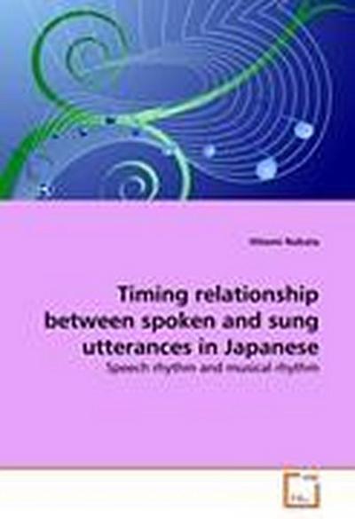 Timing relationship between spoken and sung utterances in Japanese