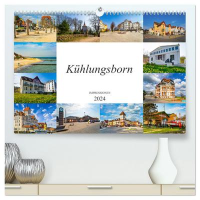 Kühlungsborn Impressionen (hochwertiger Premium Wandkalender 2024 DIN A2 quer), Kunstdruck in Hochglanz