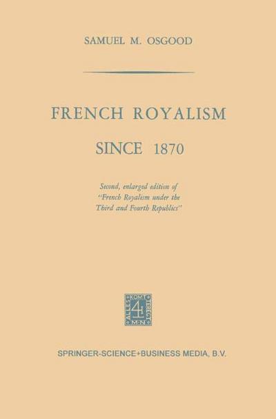French Royalism Since 1870