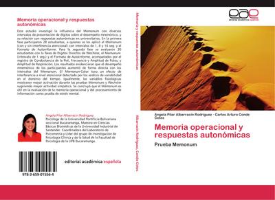 Memoria operacional y respuestas autonómicas - Angela Pilar Albarracín Rodríguez