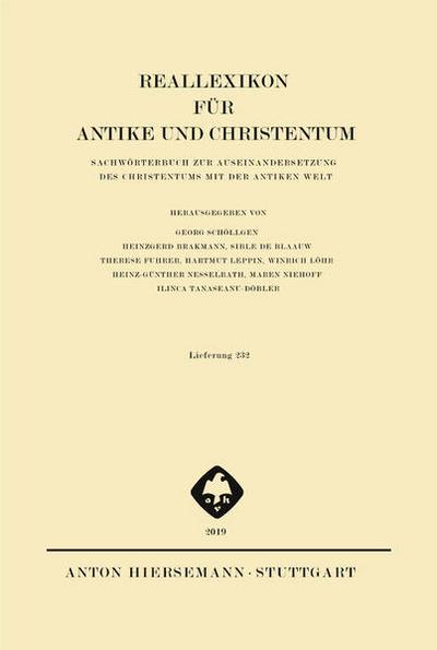 Reallexikon für Antike und Christentum