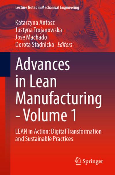 Advances in Lean Manufacturing, Volume 1