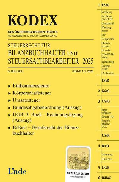 KODEX Steuerrecht für Bilanzbuchhalter und Steuersachbearbeiter 2025