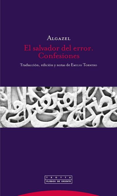 El salvador del error : confesiones