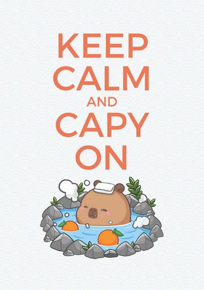 Teal Onsen Capybara Notebook