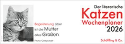 Der literarische Katzen Wochenplaner 2026