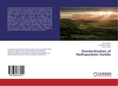 Standardization of Nothapodytes foetida