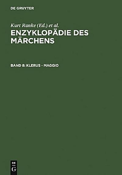 Enzyklopädie des Märchens Klerus - Maggio - Akademie der Wissenschaften zu Göttingen