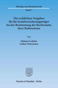 Die rechtlichen Vorgaben für die Sozialversicherungsträger bei der Bestimmung des Rechtsstatus ihrer Bediensteten.