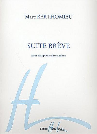 Suite brève pour saxophone altoet piano