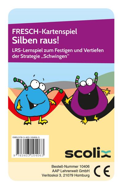 FRESCH-Kartenspiel: Silben raus!: Lernspiel zum Festigen und Vertiefen der Strategie Schwingen (1. bis 4. Klasse) (Fit trotz LRS)
