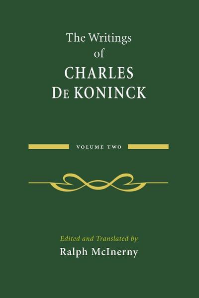 The Writings of Charles De Koninck