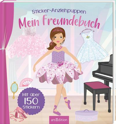 Sticker-Anziehpuppen - Mein Freundebuch (Ballerina)