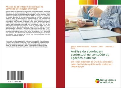 Análise da abordagem contextual no conteúdo de ligações químicas