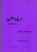 3 Chansonspour chant, flûte et harpe (piano)