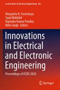 Innovations in Electrical and Electronic Engineeri