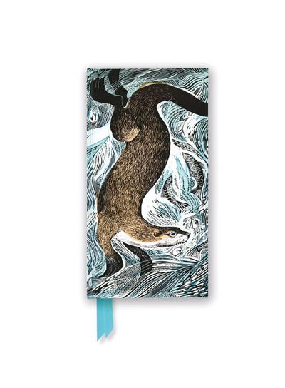 Angela Harding: Fishing Otter (Foiled Slimline Journal)