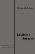 Lehrbuch der Englischen Sprache