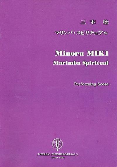 Marimba Spiritual für Marimbaund Percussion