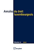 Annales du droit luxembourgeois. Volume 22. 2012