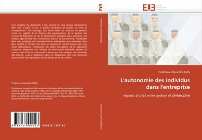 L’’autonomie des individus dans l’’entreprise