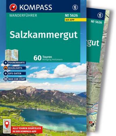 KOMPASS Wanderführer Salzkammergut, 60 Touren mit Extra-Tourenkarte