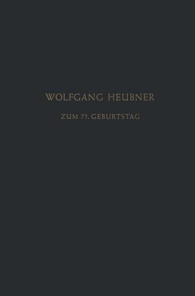 Festschrift zum 75. Geburtstag