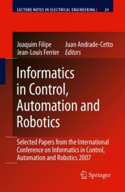 Informatics in Control, Automation and Robotics