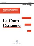 Le Corti Calabresi - Fascicoli 1/2/3 - 2017