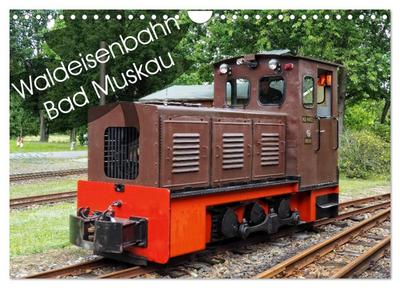 Waldeisenbahn Bad Muskau (Wandkalender 2024 DIN A4 quer), CALVENDO Monatskalender