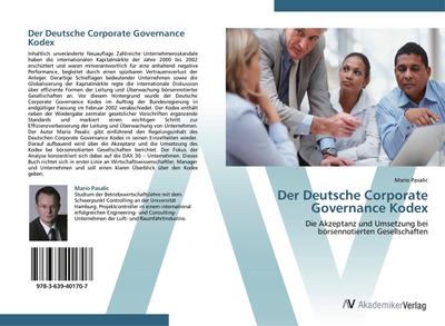 Der Deutsche Corporate Governance Kodex - Mario Pasalic