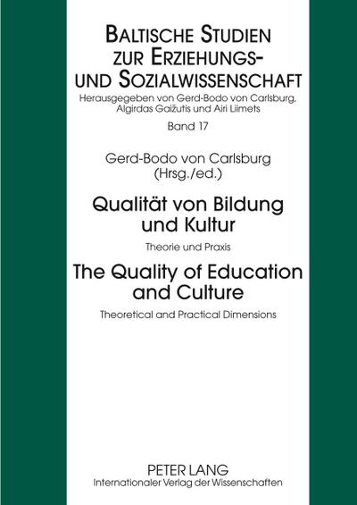 Qualität von Bildung und Kultur- The Quality of Education and Culture