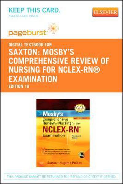 Mosby’s Comprehensive Review of Nursing for Nclex-Rn(r) Examination - Elsevier eBook on Vitalsource (Retail Access Card)
