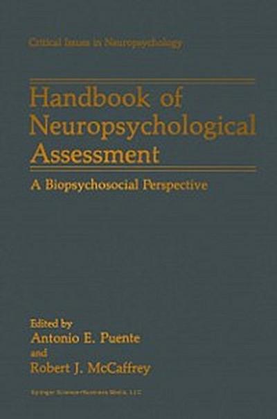 Handbook of Neuropsychological Assessment