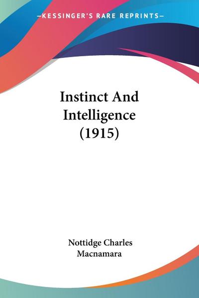 Instinct And Intelligence (1915)
