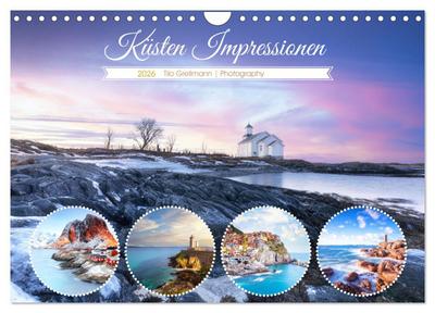 Küsten Impressionen (Wandkalender 2026 DIN A4 quer), CALVENDO Monatskalender