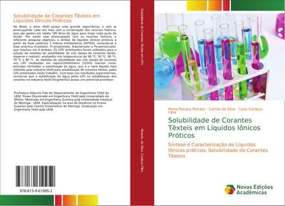 Solubilidade de Corantes Têxteis em Líquidos Iônicos Próticos