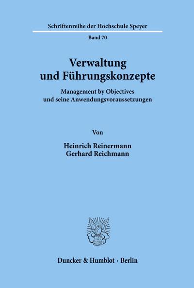 Verwaltung und Führungskonzepte.