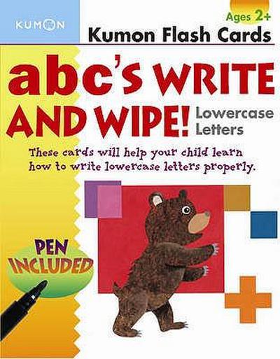 ABC’s Lowercase Write and Wipe Flash Cards